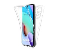 AURSTORE Coque pour Xiaomi Redmi 10,Protection intégrale Avant + Arrière en Rigide, Housse Etui Pochette Tactile Protection 360 degré