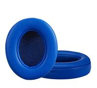 AURTEC - Cuscinetti auricolari di ricambio per Beats Studio 2.0 Wireless e Wired, con memory form e proteina in pelle, 1 paio (blu)