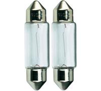 AURUM Lampadine a incandescenza C10 W, 10 W, 12 V, SV8,5, 11 x 43 mm, 2 pezzi (24)