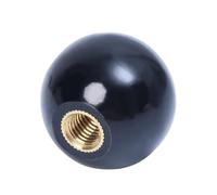 AURVIX Manopola sferica 5Pcs M4/M5/M6/M8/M10/M12/M14/M16 Thread 16/20/25/32/35/40/50mm Black Plastic Round Handle Ball Knob Machine Tools(M6X20MM)