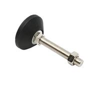 AURVIX Piedini regolabili per mobili 1/2/4 pezzi livellamento regolabile D60 D80 macchina antivibrante M12 M16 viti filettate for gambe(D60xM12x100,Red)