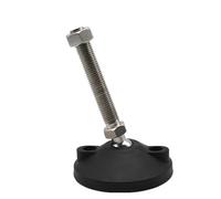 AURVIX Piedini regolabili per mobili 1-4 pezzi M8 M10 M12 M14 M16 M18 M20 Regolazione direzionale Tazza universale Supporto fisso Base piatta Diametro 80mm(D80xM12x80)
