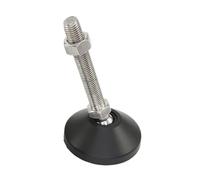 AURVIX Piedini regolabili per mobili 1Pc M10-M24 Tornio regolabile Gamba poggiapiedi Antiscivolo/Ammortizzante Piedini livellanti Base girevole Articolata(D60xM12x150)