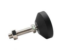 AURVIX Piedini regolabili per mobili 2/4 pezzi M8M10M12 gambe di supporto for mobili cuscinetti antiscivolo scaffale universale for magazzino for ufficio piedini di ancoraggio fissi(D50xM10x80,2 PCS)