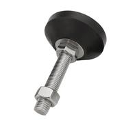 AURVIX Piedini regolabili per mobili Gambe di supporto for tornio regolabili in acciaio inossidabile 304 Mobili con base fissa livellante filettata D60(D60xM12x80)