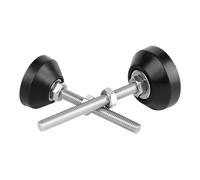 AURVIX Piedini regolabili per mobili M6 - M16 Coppa fissa in acciaio inossidabile 304/Base for vite regolabile/Base di supporto hardware for mobili 40/50/60/80 mm(D1 40mm,80mm,M14(1sets))