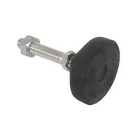 AURVIX Piedini regolabili per mobili Supporto direzionale fisso rinforzato zincato 4 pezzi D40/50/60/80(M10x100mm,D80)