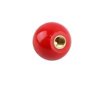 AURVIX Pomello rotondo 1 pezzo maniglia sfera in resina manopola di comando manopola leva mobile macchina utensile parte di ricambio M6-M16 (rosso, M5-16)