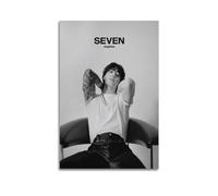 AURX Jungkook, poster artistico da parete su tela, per soggiorno, camera da letto, casa, ufficio, palestra, 30 x 45 cm