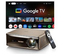 Aurzen EAZZE D1 MAX Proiettore con Google TV 14.0 & Netflix, Supporto 4K, Smart Proiettore 1000 ANSI, MEMC, Audio Dolby 20W, Autofocus & Correzione Trapezoidale, Wi-Fi/Bluetooth, Home Cinema