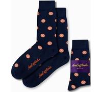 AUSCUFFLINKS Calzini per lui | Calzini divertenti regalo per lei | Happy Gift Socks stravagante regalo per papà | Calzini per mamma, Arancione, taglia unica