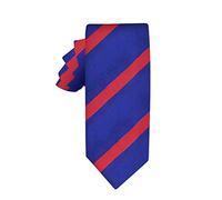AUSCUFFLINKS Cravatta sottile blu marine con strisce rosse | 5 anni di garanzia | Regali per uomini | Set cravatte per testimoni di nozze