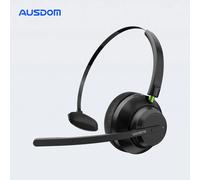 AUSDOM A2301 V5.1 Wireless Office UC Headset Noise Reduction Mic 50hrs Talktime phone Driver auricolari per Call Center