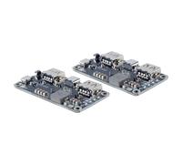 Ausi 2 pezzi IP5328P USB C Dual USB Modulo di ricarica rapida per batteria bidirezionale da 18 W da 3,7 V a 5 V 9 V 12 V Step Up Power Bank Board con QC3.0 FCP AFC MTK SFCP