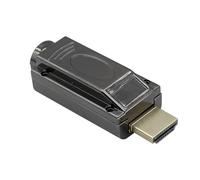 Ausi Adattatore HDMI maschio senza saldatura da 2 pezzi, modulo segnale connettore cavo HD, compatibile con telefoni cellulari, computer, televisori (nero)