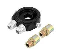Ausi Adattatore sandwich universale per filtro olio in alluminio per auto M20 x 1,5 3/4-16UNF 1/8 NPT Kit radiatore olio con ingresso e uscita 10AN