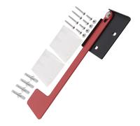 Ausi Bandiera di ricambio per cassetta postale in metallo rosso, adesiva, senza attrezzi, per montaggio a parete, pieghevole e leggera