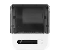 Ausi Mini stampante termica portatile per etichette, ricaricabile di tipo C, con 1 rotolo di carta per casa, ufficio, negozio per Android e iOS (bianco)