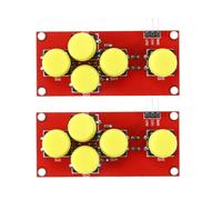 Ausi Tastiera simula blocchi di costruzione elettronici Modulo a 5 tasti Pulsante analogico compatibile con scheda di espansione del sensore