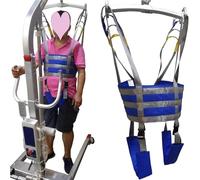 Ausili for camminare in piedi, cinghie mediche, cinture, imbracature, supporti for cosce, fianchi, vita, lombari, schiena, allenatori for le gambe, cintura for il trasferimento degli esercizi