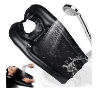 Ausili per il lavaggio dei capelli per disabili, lavabo gonfiabile impermeabile con valvola, lavabo portatile 23, 6x15x2 a letto o su sedia a rotelle per feriti, anziani..