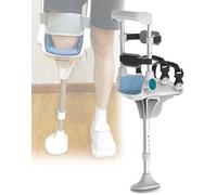 Ausili Per La Deambulazione Stampella Per Ginocchio Antidolore Altezza Regolabile Supporto Per La Mobilità Deambulatore Telescopico A Una Gamba Per Disabilità Anziani Frattura(Left leg)