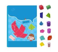 Ausili Per L'apprendimento Della Geometria | Libro Di Formazione Sul Pensiero Sulla Geometria - Materiale Didattico Per L'aula Scolastica Per Bambini, Ragazzi, Ragazze, Bambini, Aree Di Superfi