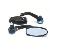 Ausiliario retrovisore Specchietti Retrovisori Per Moto Specchietto Retrovisore Per Manubrio Per CFMOTO CLX700 Specchio Riflettore Girevole A 360°(BLU 2)