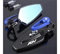 Ausiliario retrovisore Specchietto Retrovisore Laterale Per Moto Per ADV350, Girevole A 360° Con Estremità Del Manubrio. Specchietto Retrovisore Per Ciclisti(BLU 1)