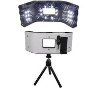 Ausilio for la fotografia dentale, luce di riempimento for telefono cellulare dentale, luce di riempimento orale a LED for odontoiatria, con 20 luci a LED, 6000-6500K, design di regolazione