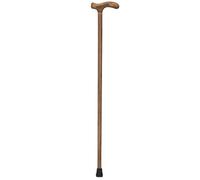 ausilio per la mobilità, Bastone da passeggio classico con manico piatto for anziani, bastone in legno di ebano lucidato a mano, antiscivolo e stabile(A,94Cm(Use Height 176 185Cm))