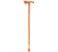 ausilio per la mobilità, Bastone da passeggio con testa di drago e la parola "Fu", bastone intagliato a mano for anziani, in legno(80Cm(Use Height 145 155Cm))
