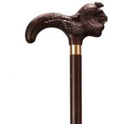 ausilio per la mobilità, Bastone da passeggio con testa di drago/fenice, bastone for mobilità in wengé naturale antiscivolo, for uomini e donne(B,87Cm(Use Height 165 170Cm))