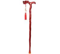 ausilio per la mobilità, Bastone da passeggio for anziani con drago che gioca la perla, bastone for mobilità in legno intagliato a mano, poggiapiedi antiscivolo(A,96Cm(Use Height 181 190Cm))