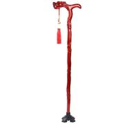 ausilio per la mobilità, Bastone da passeggio for anziani con drago che gioca la perla, bastone for mobilità in legno intagliato a mano, poggiapiedi antiscivolo(B,96Cm(Use Height 181 190Cm))