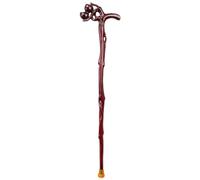ausilio per la mobilità, Bastone da passeggio retrò Longevity Peach for uomo, bastone for mobilità intagliato a mano con cinturino polso, compleanno(86Cm(Use Height 165 166Cm))