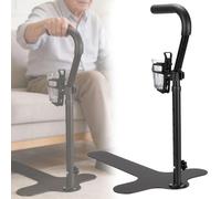 Ausilio Per Posizione Eretta, Ausilio Posizione Eretta Su Divano Con Scaletta Sicurezza E Barra Sostegno (62-87 Cm) Con Portabicchieri Per Anziani Regolabile In Altezza Per Divani E Sedie Disabilità