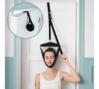 Ausilio per terapia fisica per decompressore del collo, dispositivo di trazione cervicale sopra la porta per uso domestico, amaca portatile per alleviare il dolore al collo