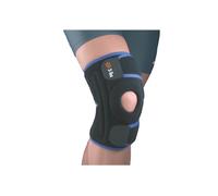 Ausilium Ginocchiera Steccata Aperta con Foro Rotuleo per Ginocchio - Supporto e Stabilizzazione Articolare per Lesioni Legamentose e Instabilità