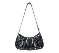 Ausing Borsa a Mano Donna Piccola Y2K Borsa a Mano Donna Vintage Borsa a Spalla con Traversina Lunga Borsa Elegante per Sera Matrimonio Piccola Clutch in Pelle Sintetica Vintage