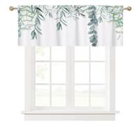 Ausing Tendine a Foglia con Stampa, Tendina Corta per Bistrot, Tenda a Pannello per Cucina, Tende per Camera dei Bambini e Camera da Letto