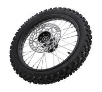 Ausla 14 in Assemblaggio Ruota Anteriore Moto Cross 60/100-14 2.5-14 Copertone Camera D'Aria Asse 12mm con Disco Freno 190mm per Moto Cross 125 140 150 160mL