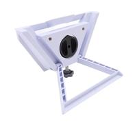 Ausla 2 in 1 Supporto per Antenna Parabolica per Tubo da 38,5 Mm, ABS | Kit di montaggio portatile per esterni, adattatore da 1/4 di pollice incluso, installazione piatta per tubi verticali, uso