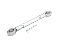Ausla 22mm Moto Cross Bar Manubrio Balance Manubrio in Lega di Alluminio Moto Balance Bar Crossbar, può Contenere Accessori Come Supporto per Telefono, Lampada a LED Esterna(d'Argento)