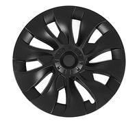 Ausla 4PCS Copricerchi Coprimozzo di Ricambio per 2017-2023 Design Resistente Al Installazione a Scatto Prototipo Protezione Cerchione ABS (nero)