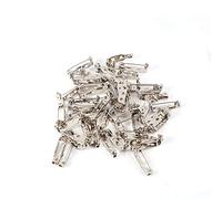 Ausla 50 Pezzi Spille di Sicurezza Grandi 25mm con Blocco Sicurezza - Ferro Nichelato Argento per Gonne, Sciarpe, Maglieria, Bambini, Artigianato