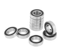 Ausla 6901 2RS Cuscinetto a Sfere a Gola Profonda Sigillato in Gomma, Cuscinetti in Acciaio per Macchine Utensili e Motori, Confezione da 10 12x24x6mm