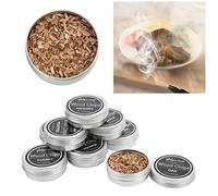 Ausla 8 Gusti Che Fumano Patatine in Legno Cocktail Fumatori per Il Cibo per Bourbon di Whisky con Segatura Mista per Pera di Peach di Mele in Rovere di Mele Naturale