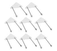 Ausla 8 Pacchetti Skateboard Monte a Parete Snowboard Snowboard Gruppo Rack Rack in Alluminio Acrilico per Installazione Orizzontale e Verticale con Tappi a Vite, 6