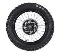 Ausla 90/100-14 Assemblaggio Ruota Posteriore, Cerchione 14 Pollici per Ruota Posteriore con Camera d'Aria, Foro ASSE 12mm e Disco Freno 190mm per Tao Kayo TSD 110 TD 125 Apollo SSR
